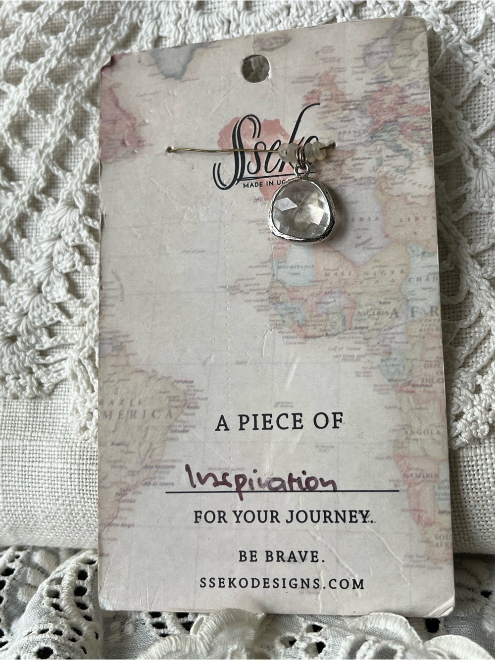 Sseko Silver Clear Crystal Inspiration🌟 Charm